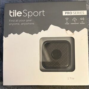 Tile Sport PRO SERIES GPS Tracker TILE Black/Gray New in Sealed Package
